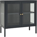 Buffet gris fonce, assemblage facile