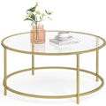 84 x 84 x 45, 5 cm table basse creme avec portes vitrees