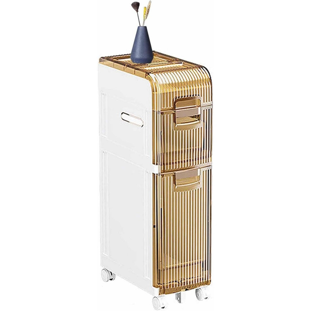 Colonne de rangement piece maitresse contemporaine beige