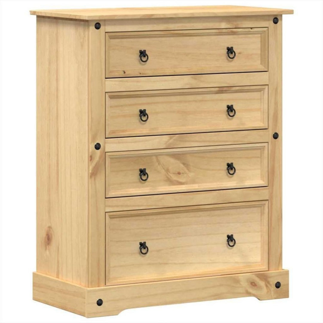 Commode marron pour entree 4 tiroirs