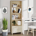 Gris clair chaleureux, bahut en bois style rustique