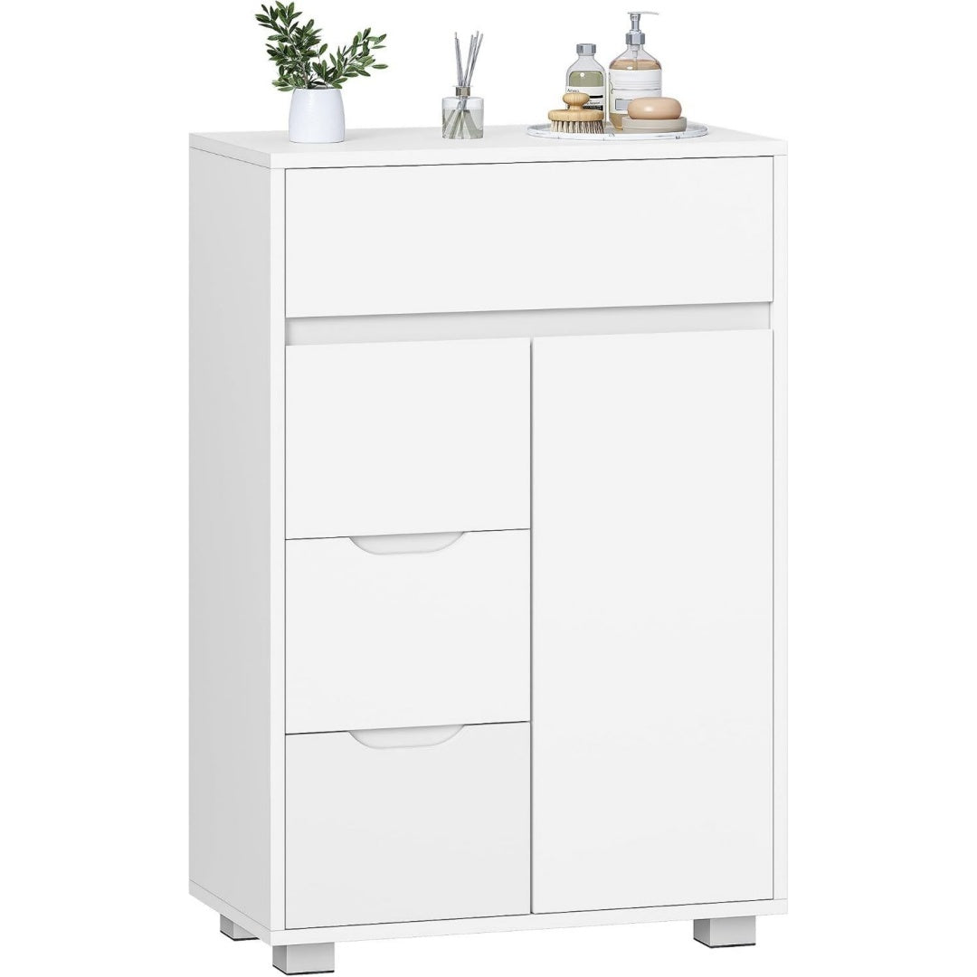 Meuble de rangement gris clair 55 cm, de rangement malin