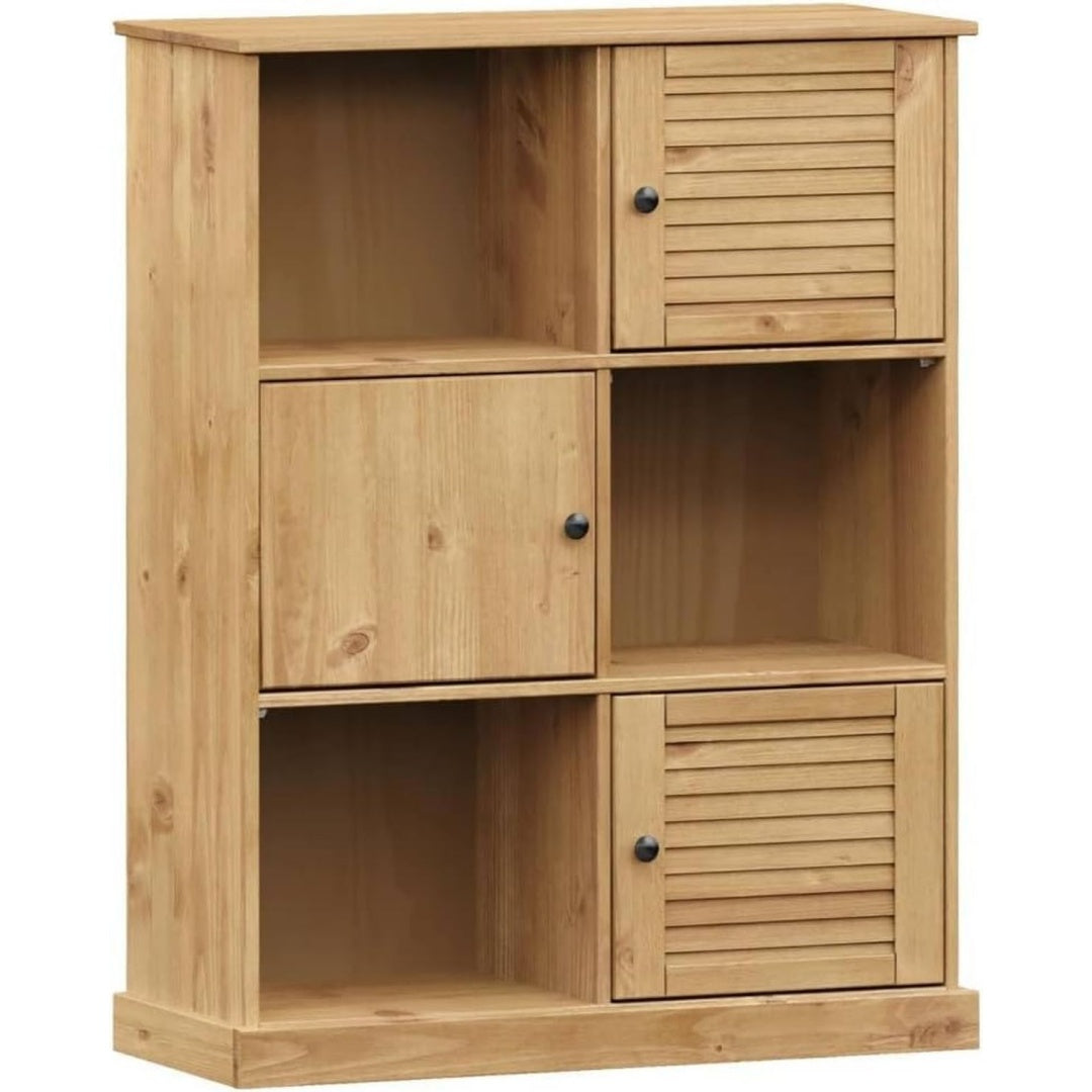 Belle bibliotheque en bois massif et bois de pin