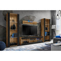 Ensemble de meubles gris fonce avec eclairage LED