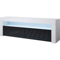 Meuble TV de salon gris 140 x 51 x 35 cm
