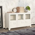 Elegant buffet avec des etageres reglables en hauteur et une etagere