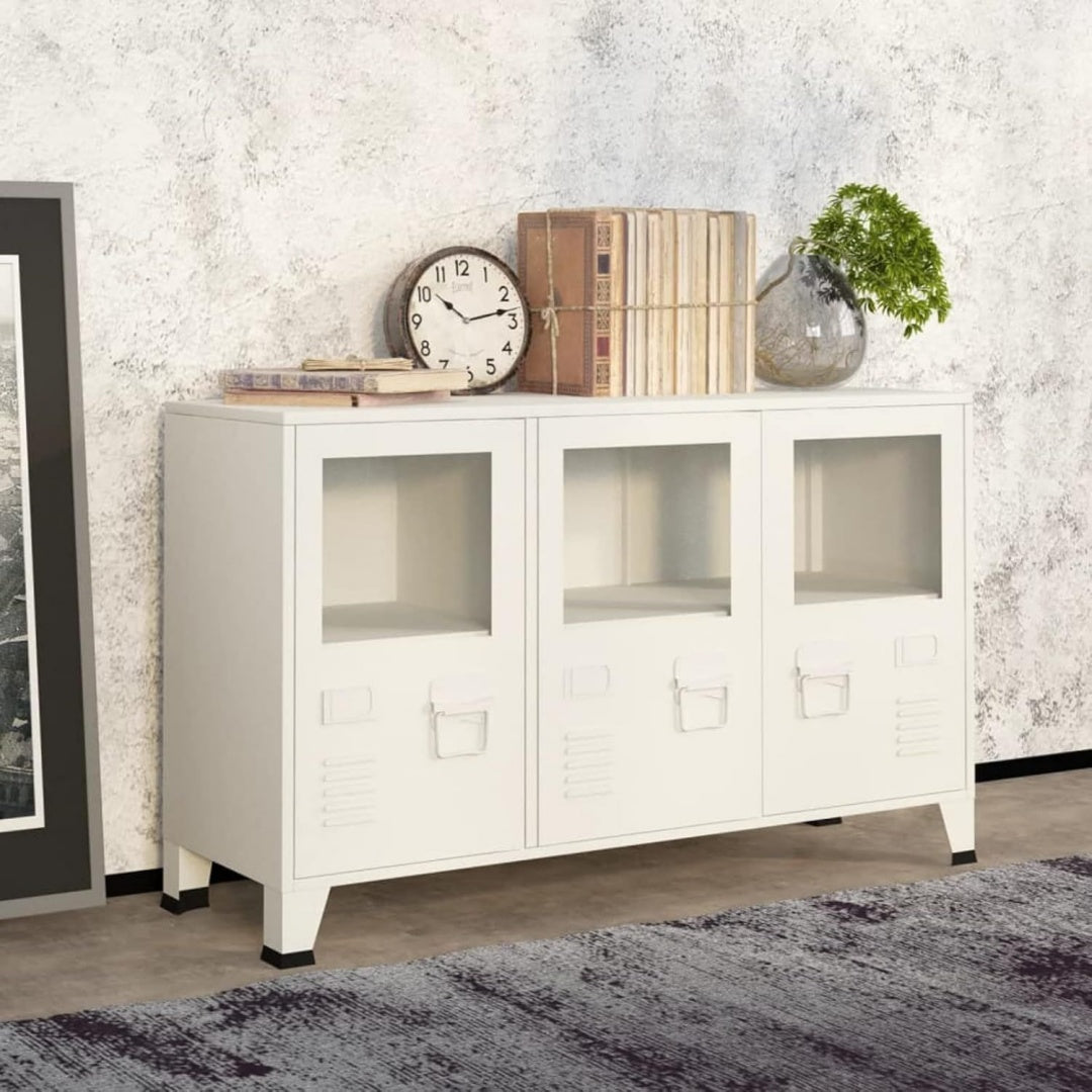 Elegant buffet avec des etageres reglables en hauteur et une etagere