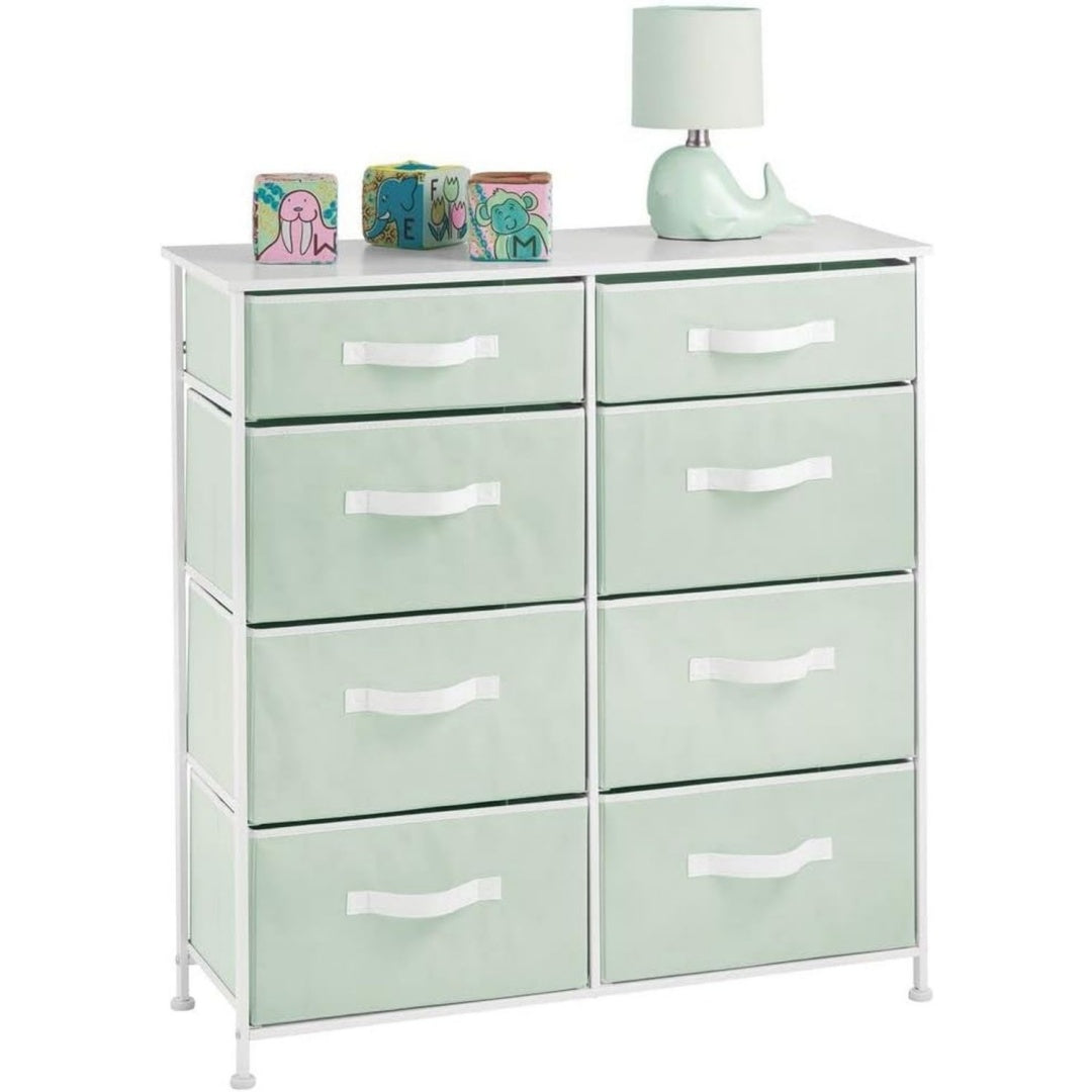 Chiffonnier finition metal gris clair petit encombrement