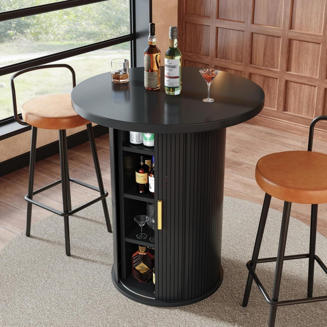 Grise table a manger allure contemporaine, 60 x 60 x 91, 6 cm