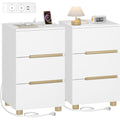 Magnifique table de chevet gris clair design moderne en bois massif