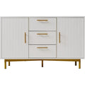 Buffet gris clair en metal ideal pour decorer votre interieur