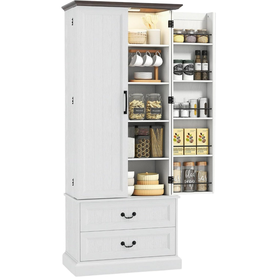 Moderne meuble gris clair 39, 5 x 76 x 183 cm