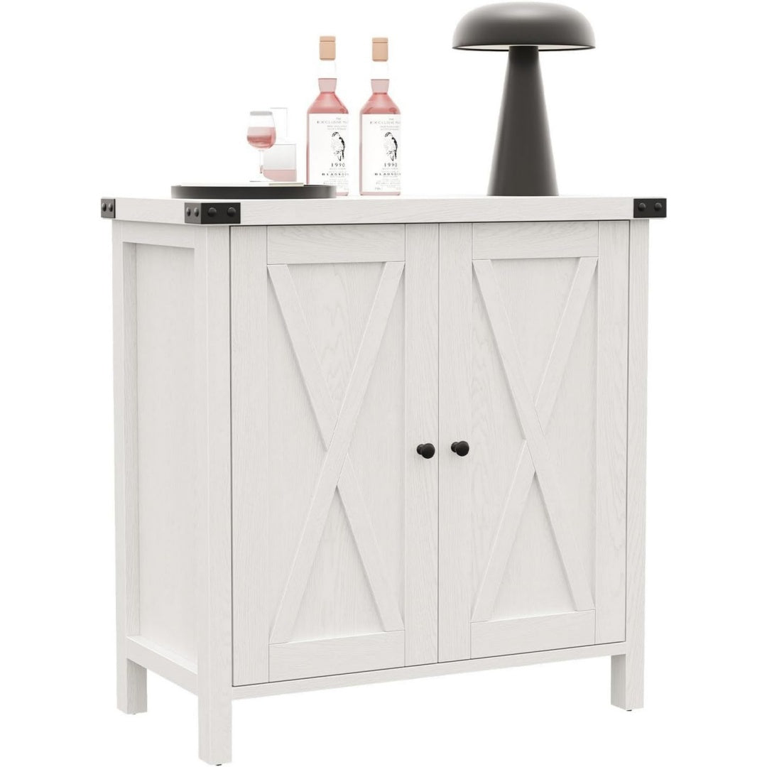 Contemporain buffet 10 cm de large gris clair