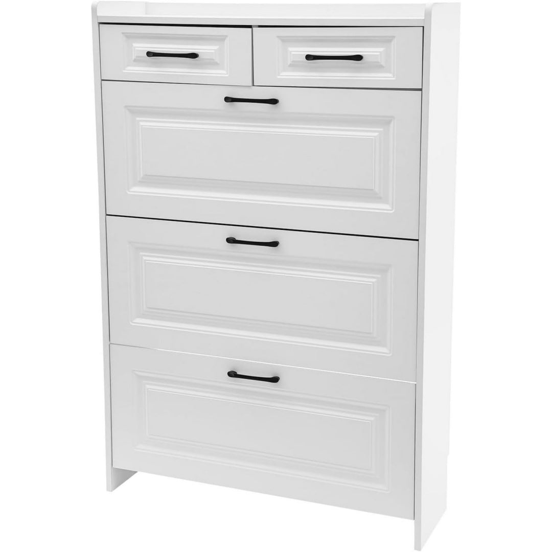 Nuance gris clair, rangement chaussures en bois 24 x 80 x 120 cm