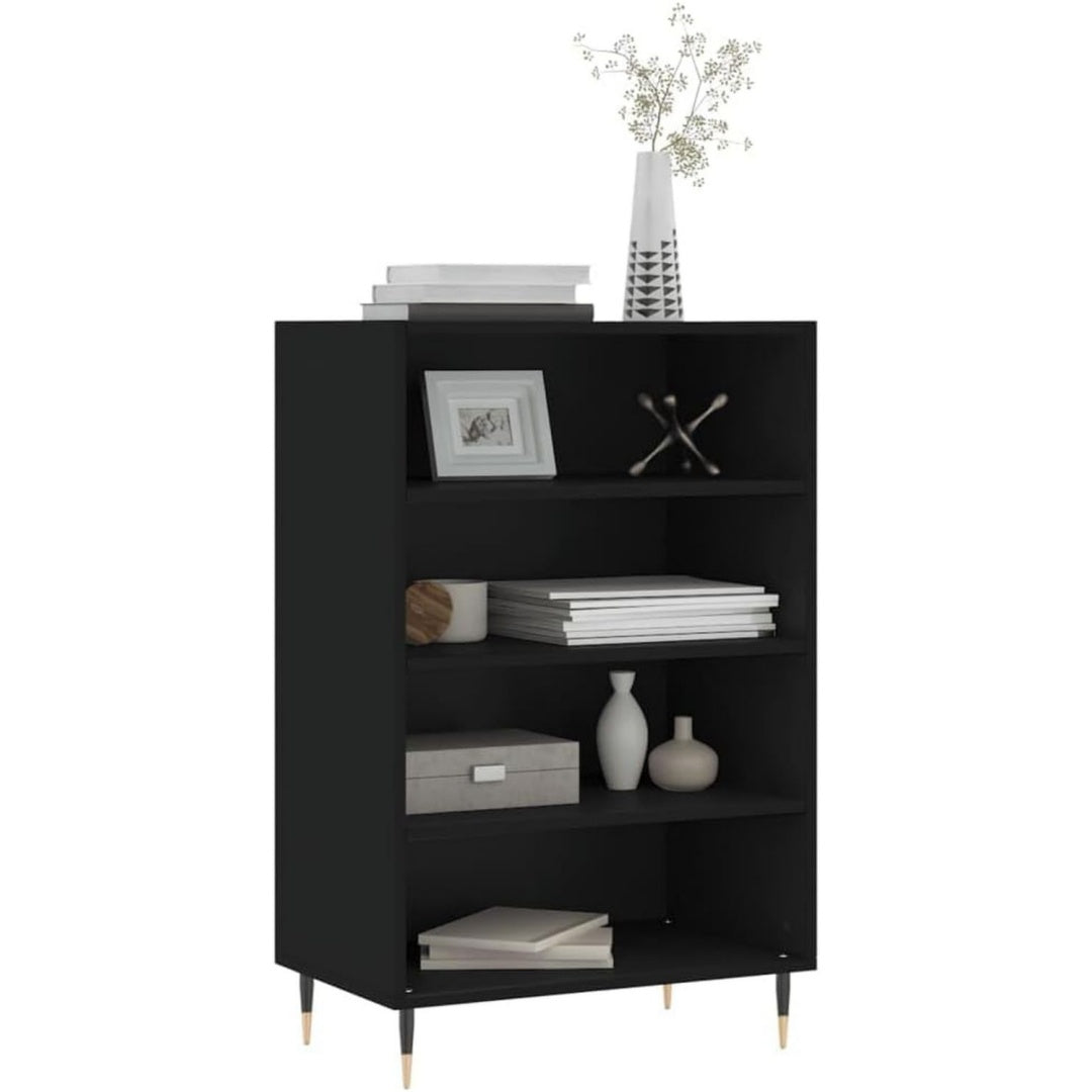 Sideboard noir structure metallique