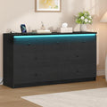 Coiffeuse gris fonce bois ingenierie 140 cm, rangement design moderne