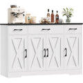 38, 6 x 140 x 81 cm buffet gris clair hauteur reglable