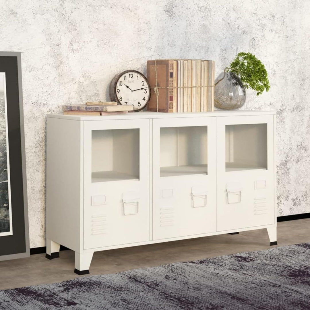 Style industriel buffet structure metallique pour le salon