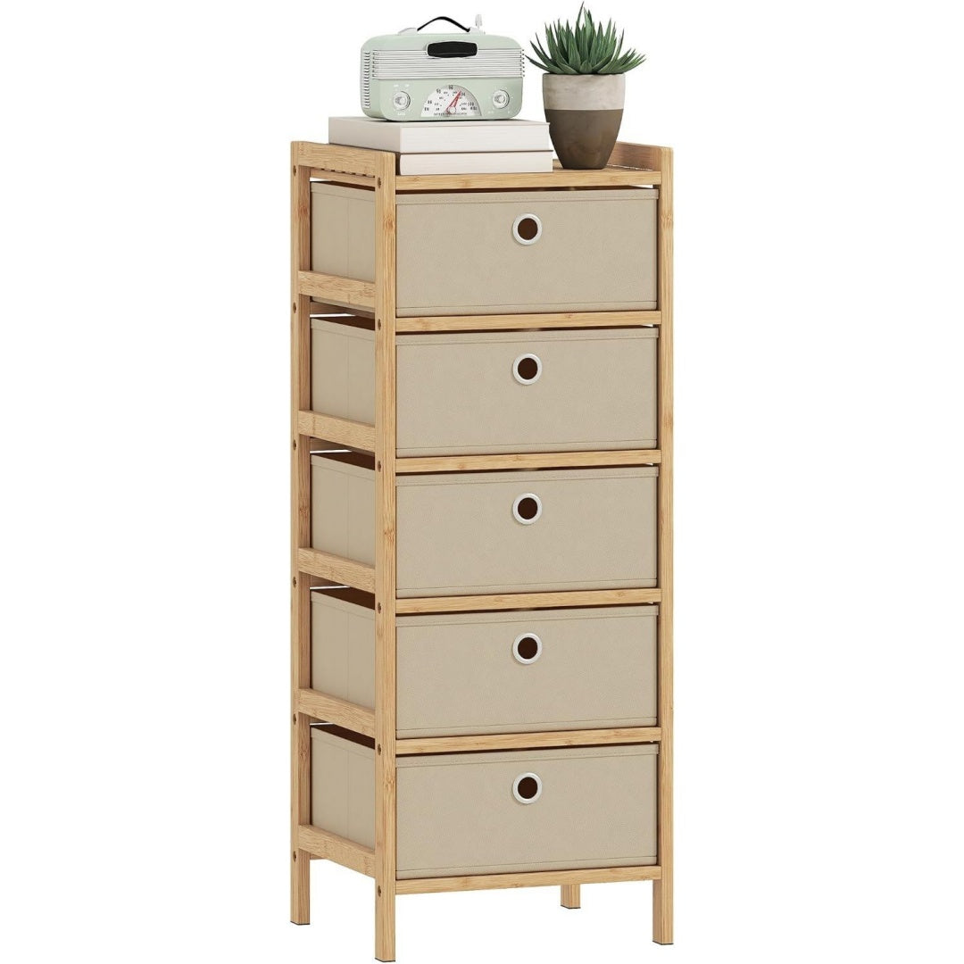 Minimaliste commode marron petit encombrement