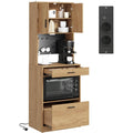 Buffet deco en bois marron pour le salon
