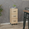 Buffet gris 95 cm, ideal pour petit espace