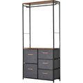Commode avec des etageres reglables en hauteur